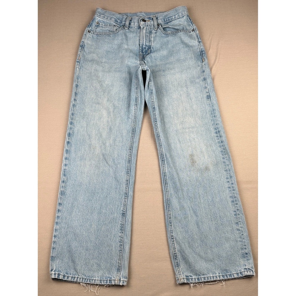 Old Navy 90s Baggy Jeans Mens 29x30 Light Wash Blue Denim Wide Leg Relaxed